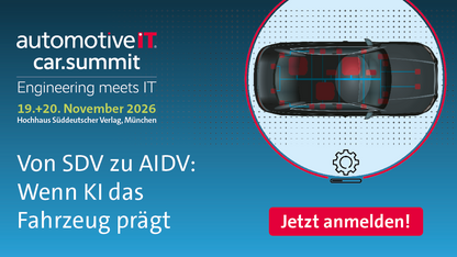 automotiveIT car.summit – Engineering meets IT Von SDV zu AIDV: Wenn KI das Fahrzeug prägt